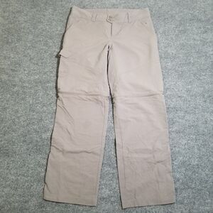 COLUMBIA Pants Women's Size 12 Gray Titanium Capris Hiking Outdoors Omni-Dri